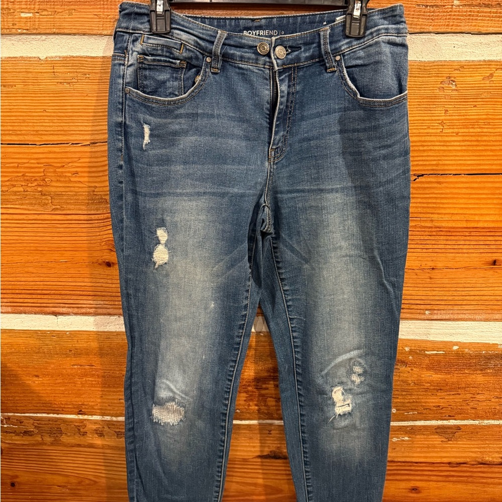 Chico's Dark Blue Boyfriend Jeans
